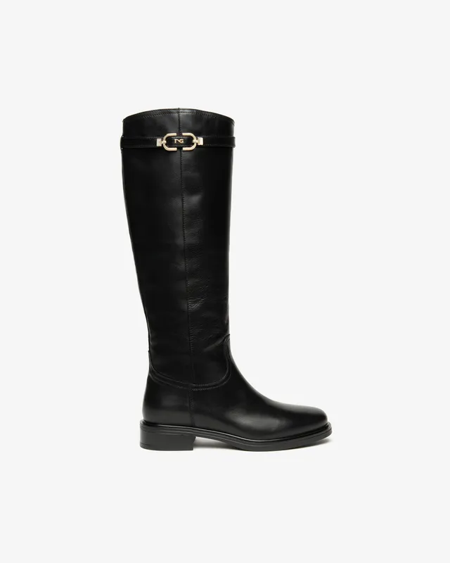 NeroGiardini Bottes bottes femme cuir memory