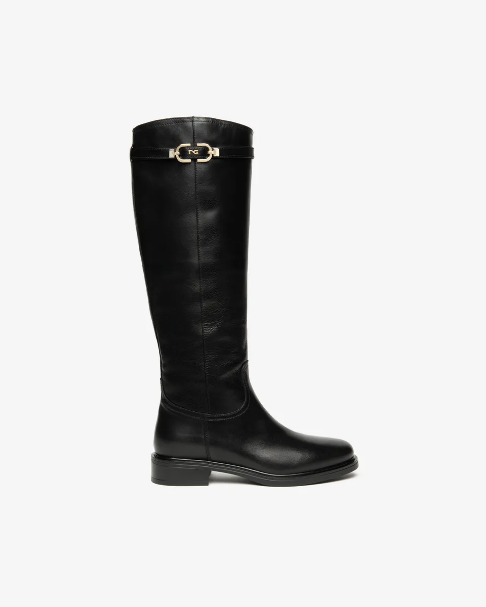 NeroGiardini Bottes bottes femme cuir memory