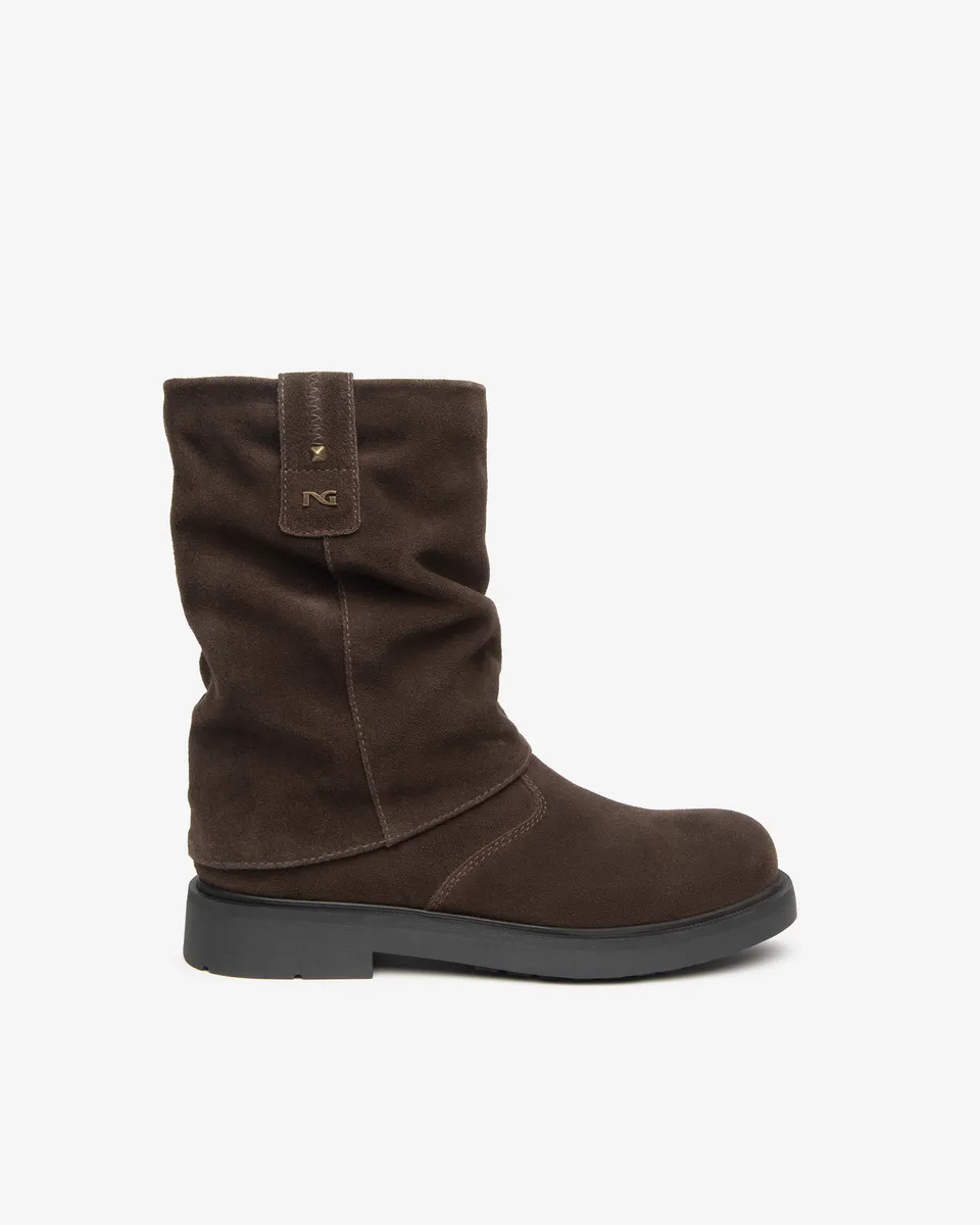 NeroGiardini Bottes Teen Fille Daim Bottes Hiver
