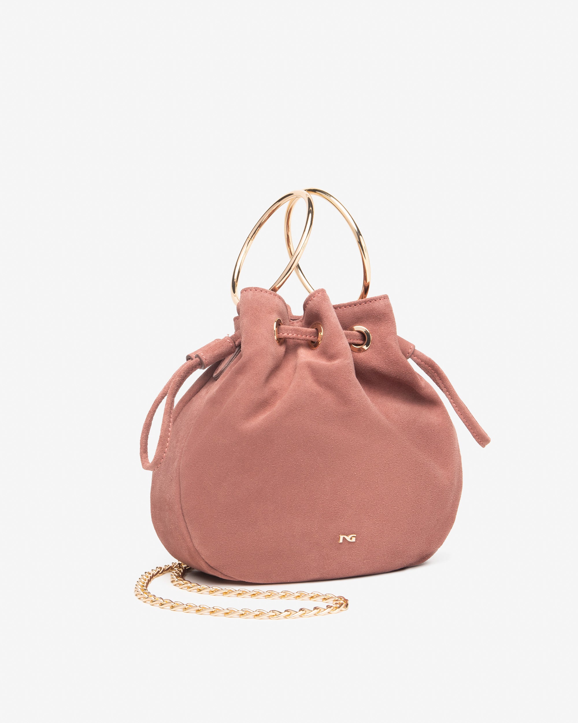 NeroGiardini Sacs Femme Sac Seau Cuir Velours Été