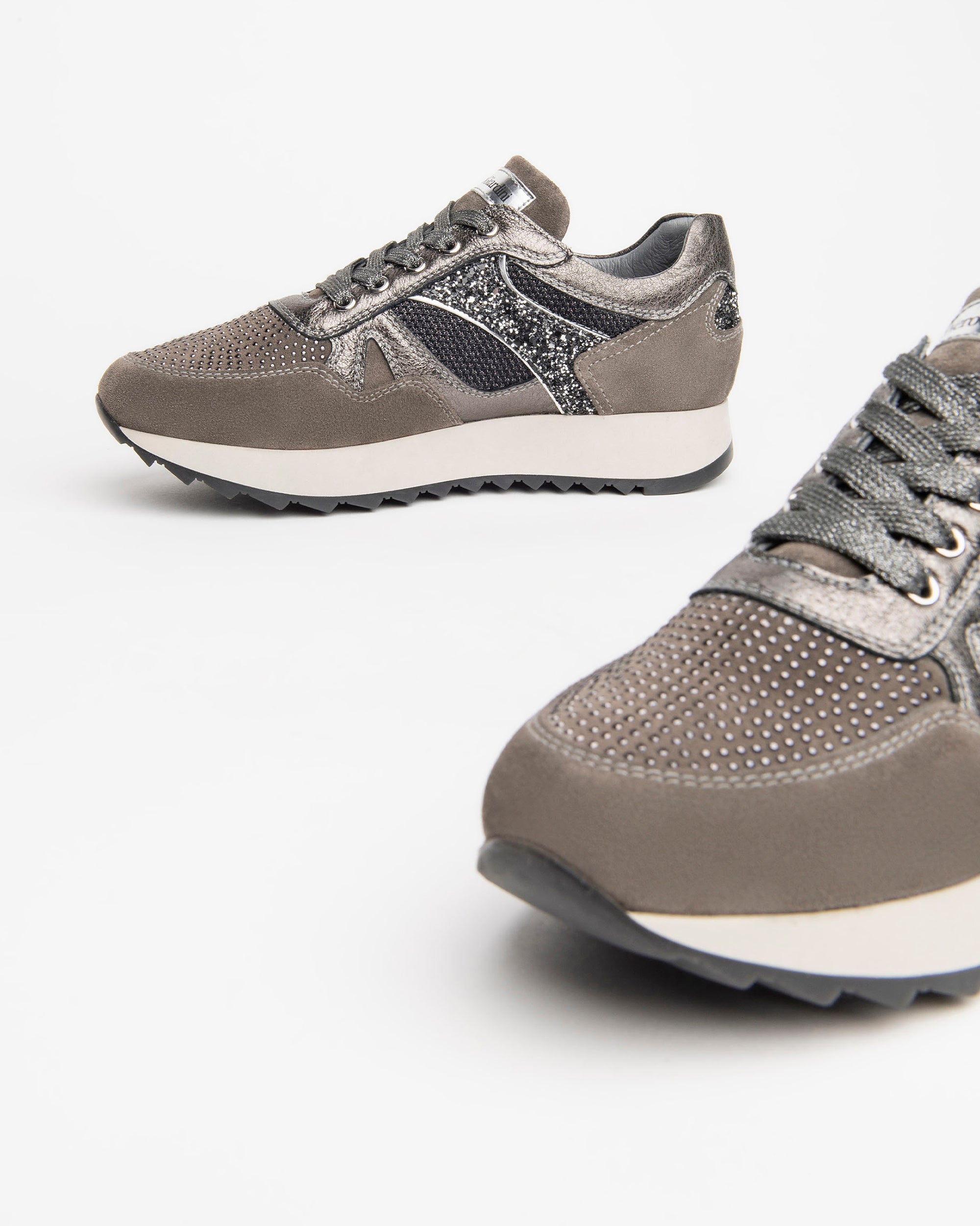 NeroGiardini Sneakers femme velours clous DryGo 3,5 cm