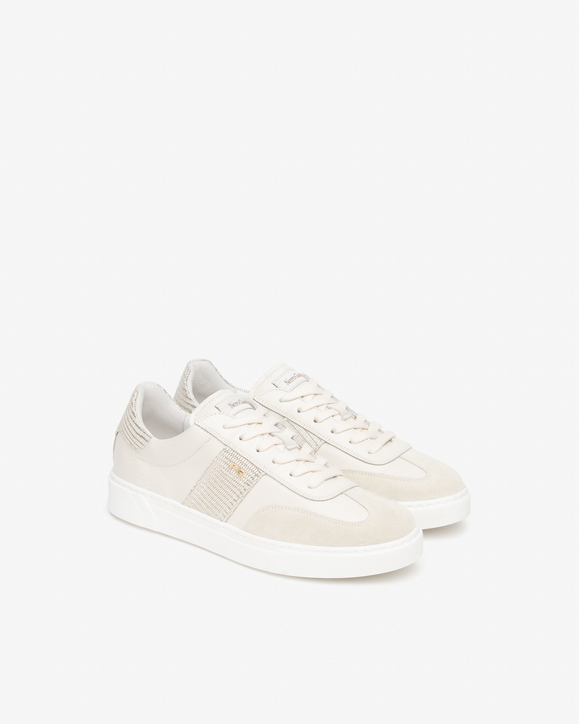 NeroGiardini Sneakers Femme Cuir Velours Confort