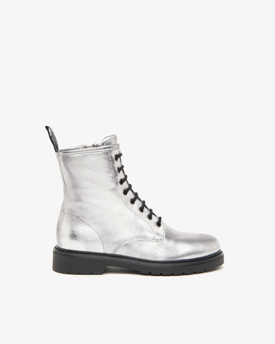 Nerogiardini Bottines Motardes Femme Cuir Talon 30 mm