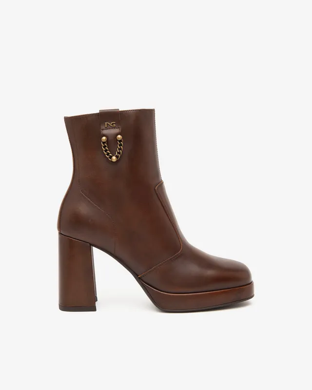 NeroGiardini Bottines Femme Cuir Pointure 38 Made in Italy