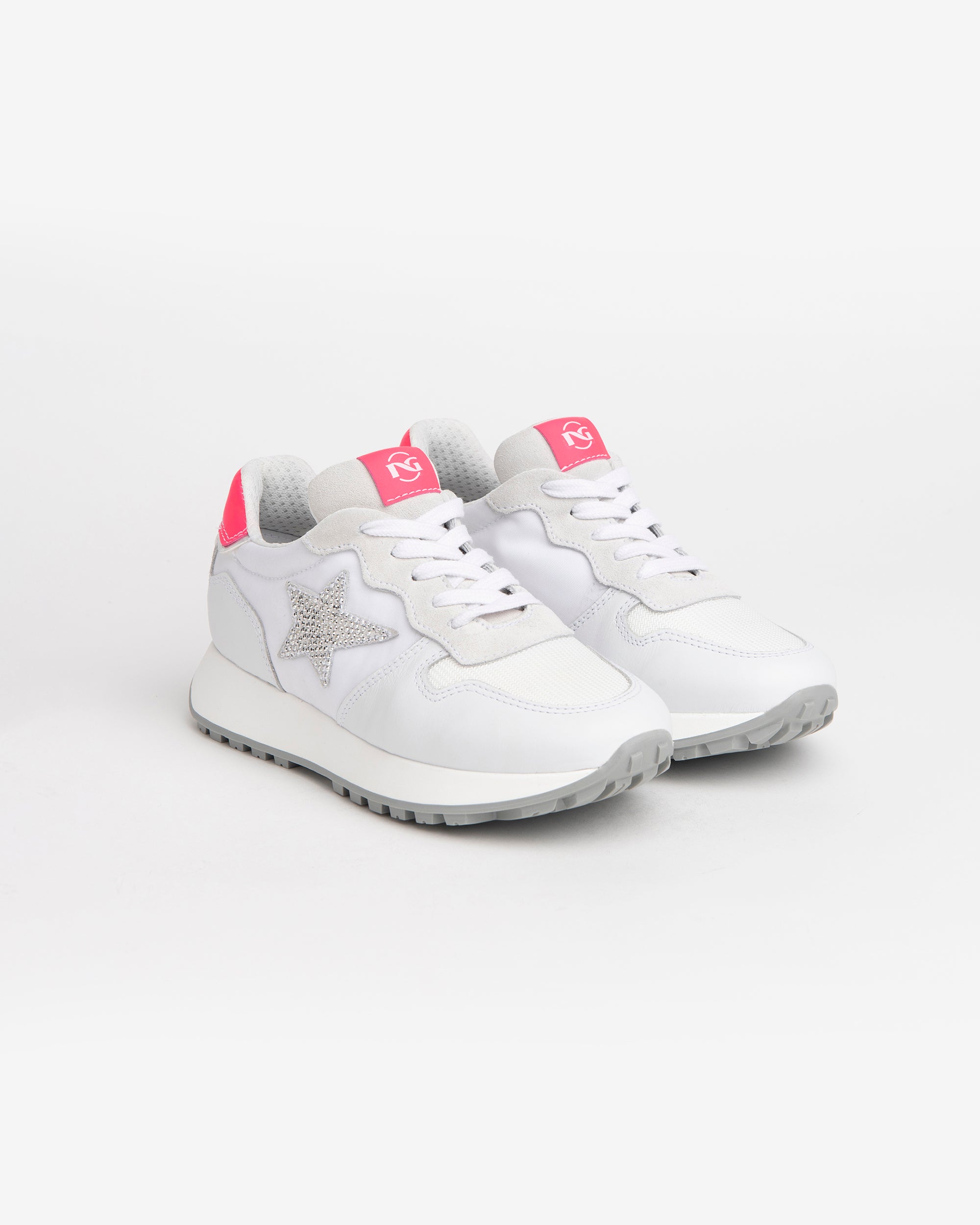 Nerogiardini Sneakers Teens Fille Cuir Étoile 31-39 Lacets