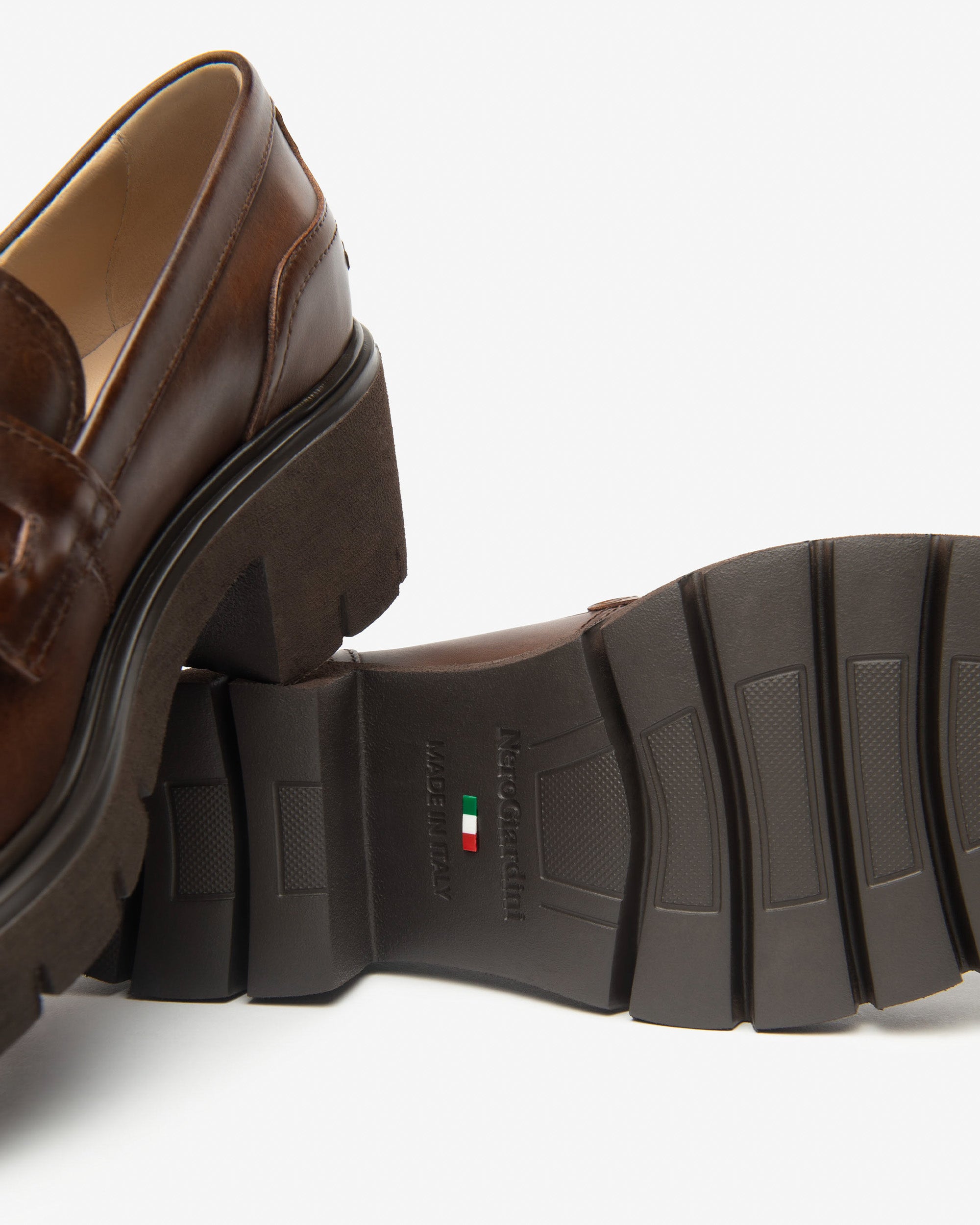 NeroGiardini Mocassins femme cuir talon 60 mm 35-41