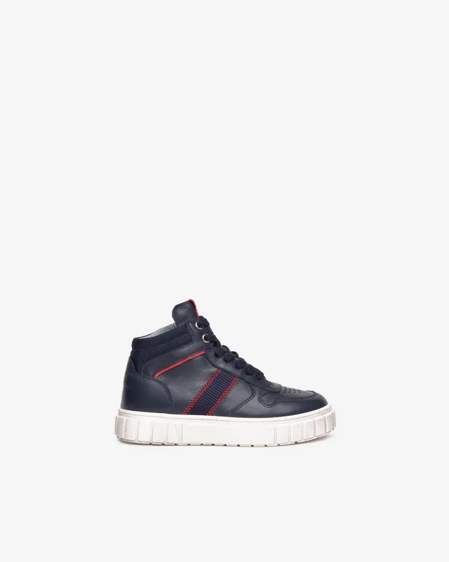 Nerogiardini Sneakers sneakers cuir garçon montante zip