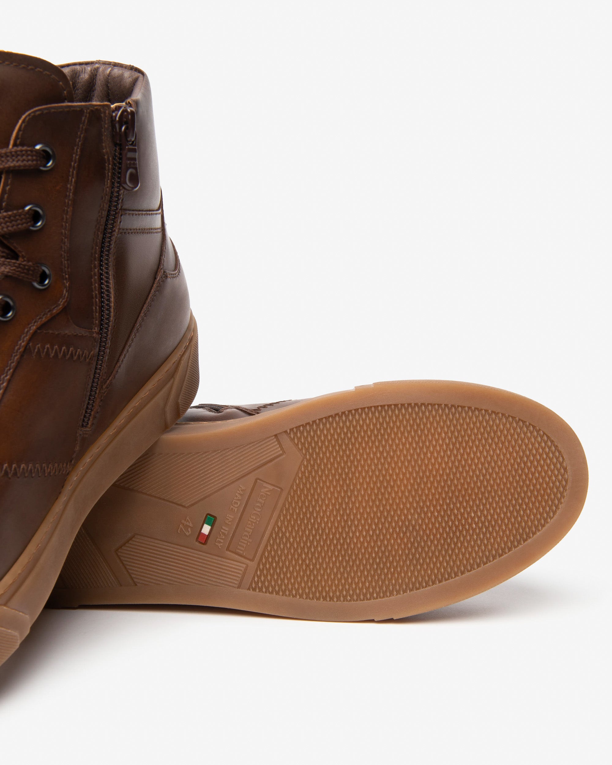NeroGiardini Sneakers Montantes Homme Cuir Memory Hiver