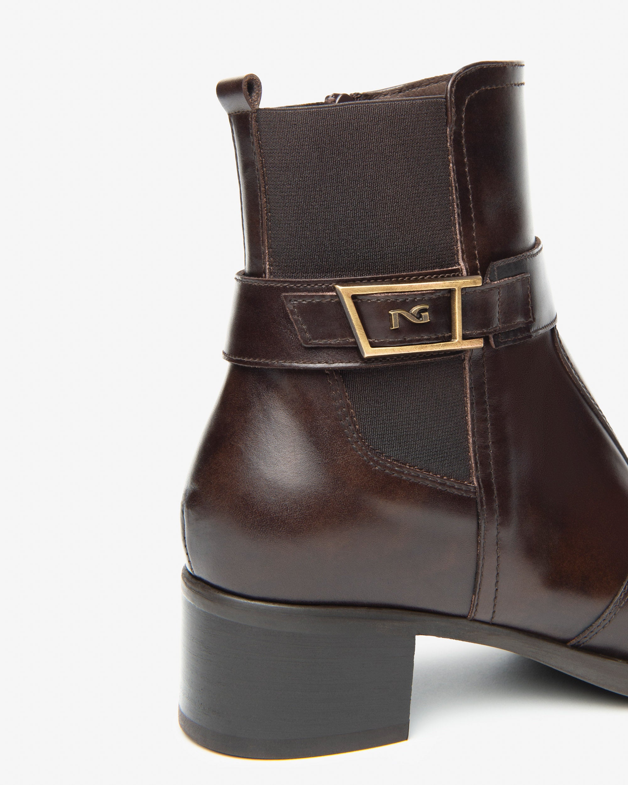 Nerogiardini Bottines cuir tissu femme DryGo