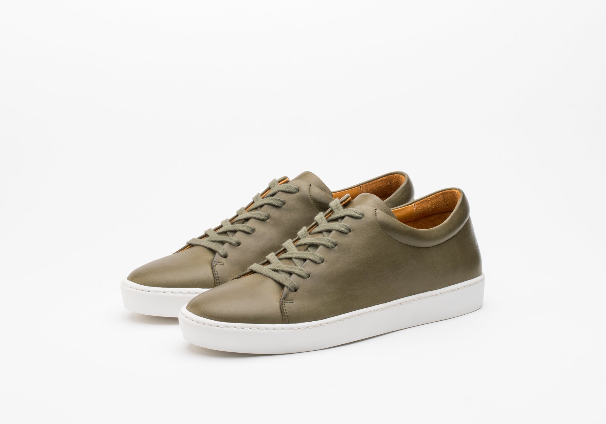 JAK Royal Olive V.S. sneakers cuir vert