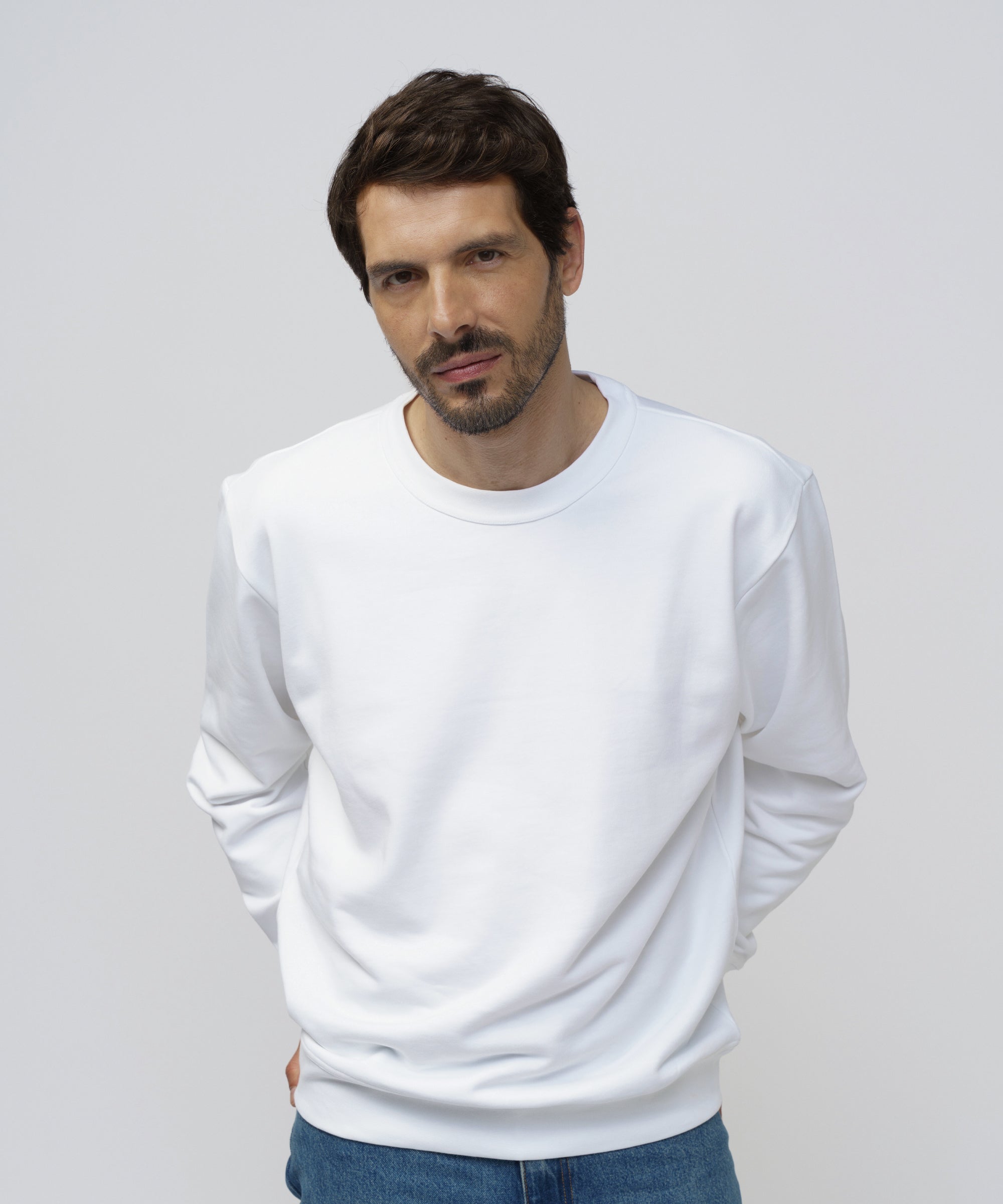 JAK Sweatshirt 01 sweat coton bio blanc 360 g