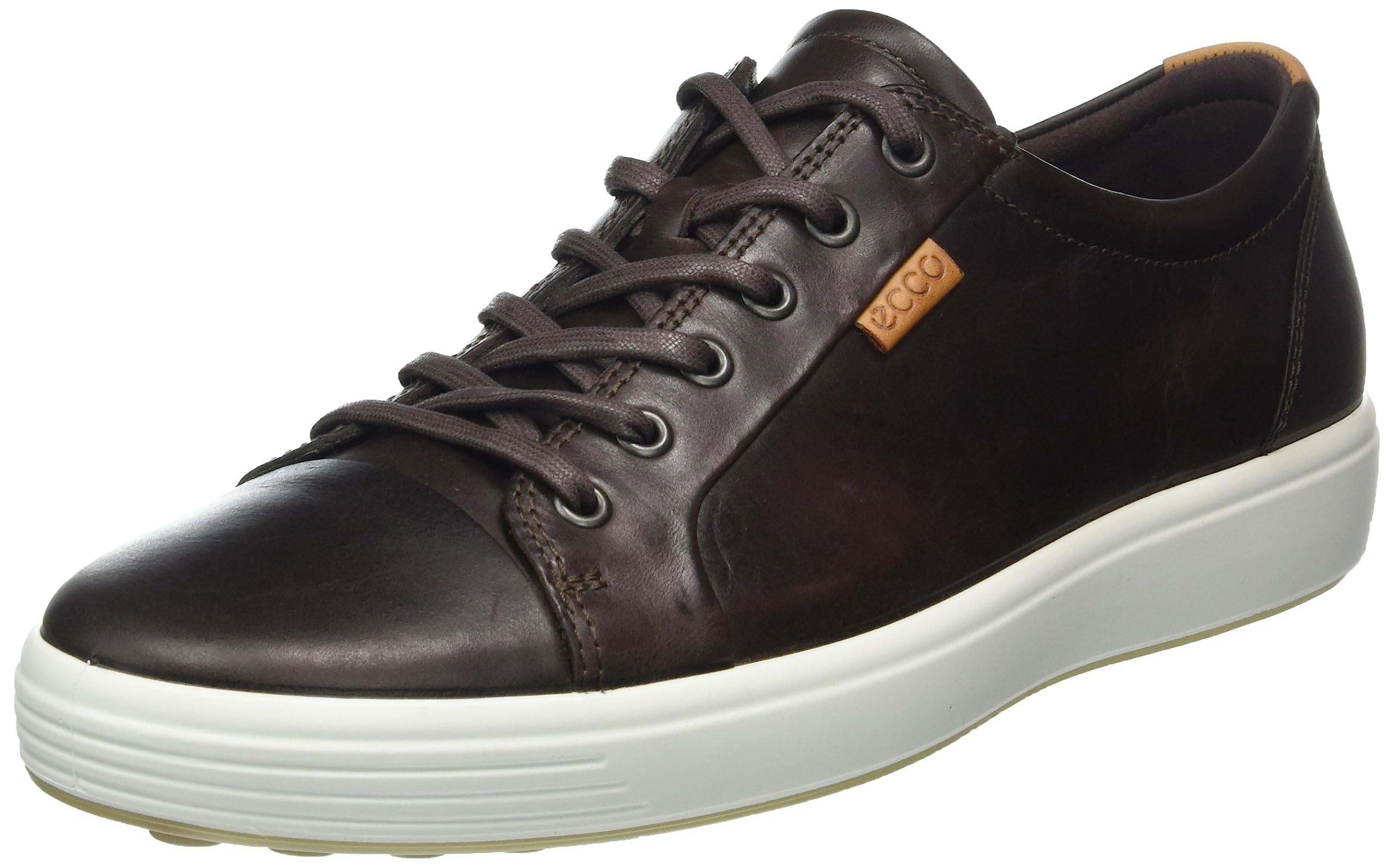 ECCO Soft 7 basket cuir homme blanc 43