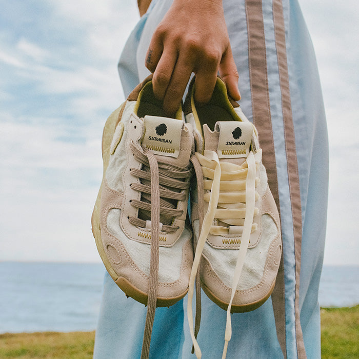 Satorisan Chacrona Linen baskets lin Cloudy Green