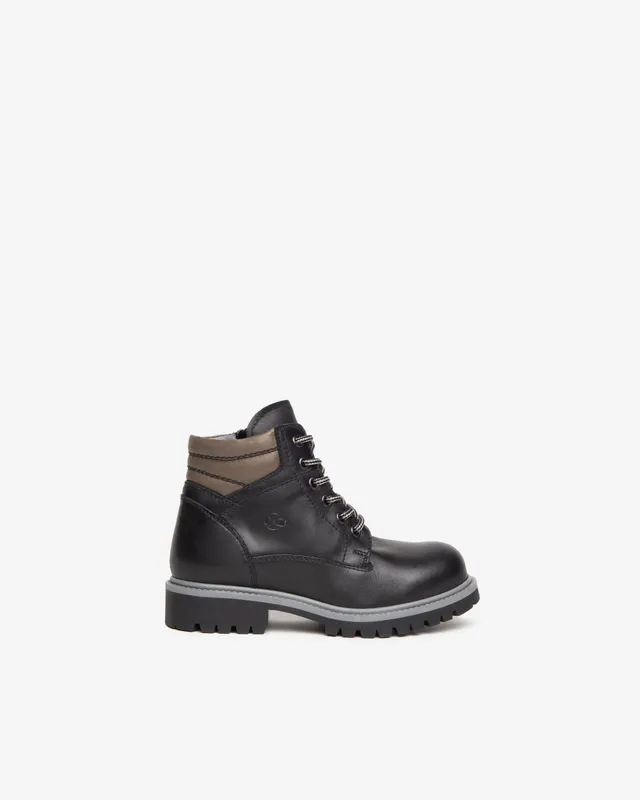 NeroGiardini Bottines Teens Garçon Cuir Lacets Zip