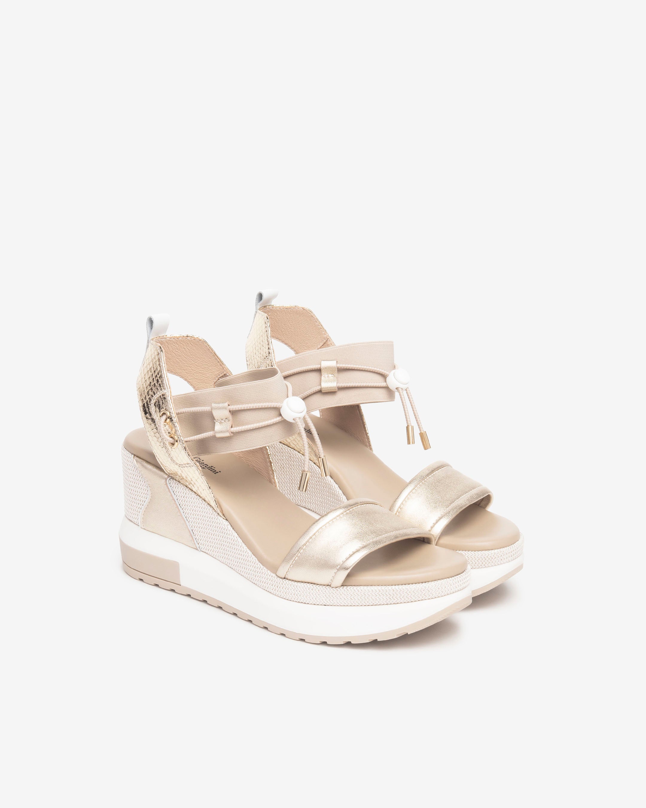 Nerogiardini Sandales Femme Cuir Compensées 80 mm