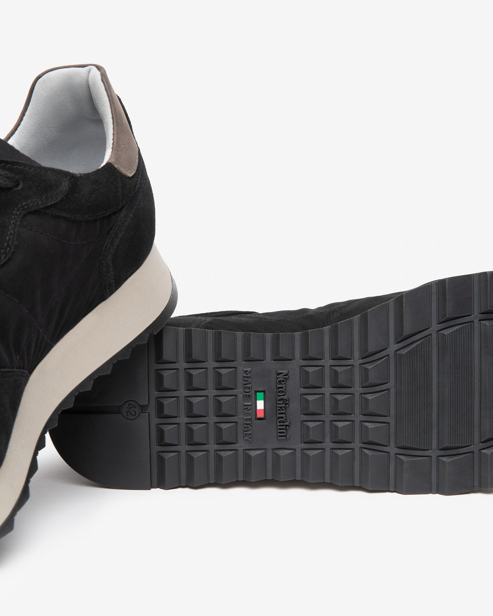 NeroGiardini Sneakers Homme Velours Toile Baskets Confort