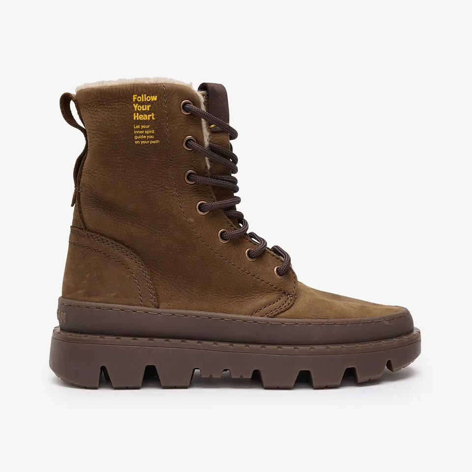 Satorisan Unalome Laces Premium Wool bottines Mid Brown