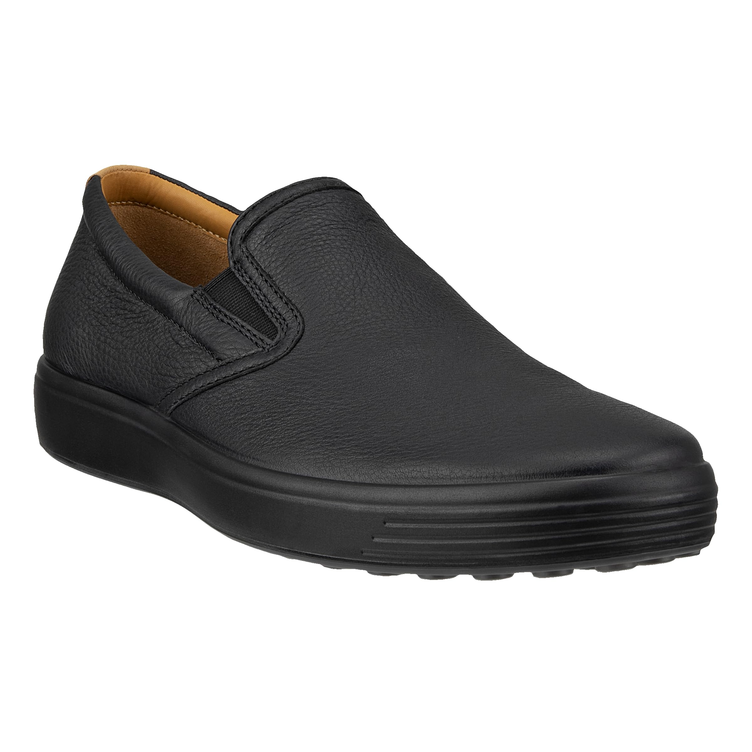 ECCO SOFT 7 baskets homme cuir noir légères