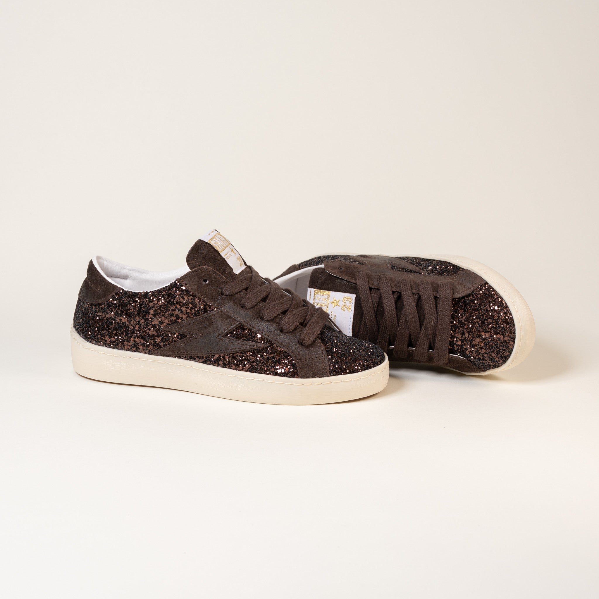 SMR Semerdjian Maya E179 basket glitter marron