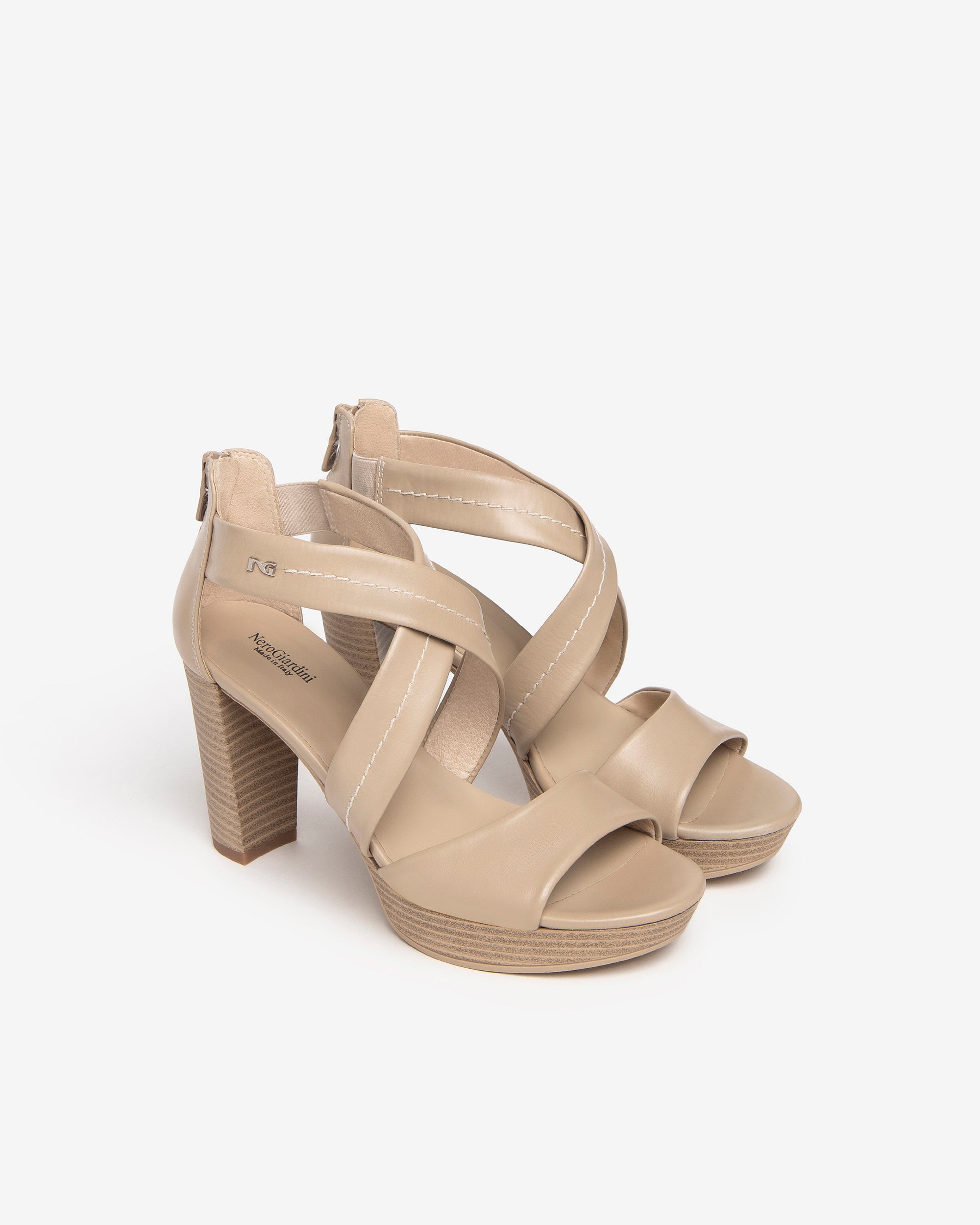 NeroGiardini Sandales Cuir Femme Été Confort 38 Italie