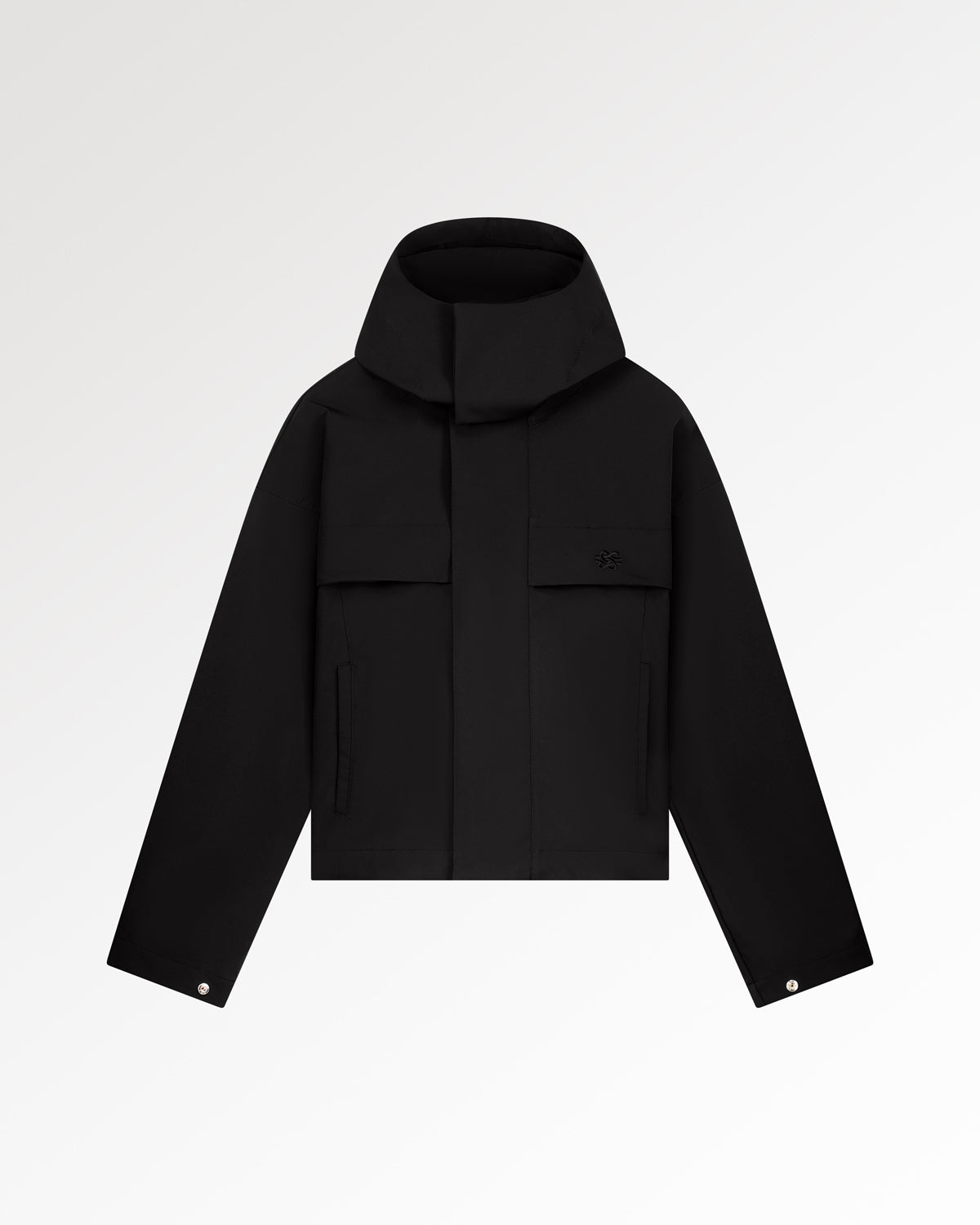Filling Pieces Light Jacket Cropped Black veste nylon
