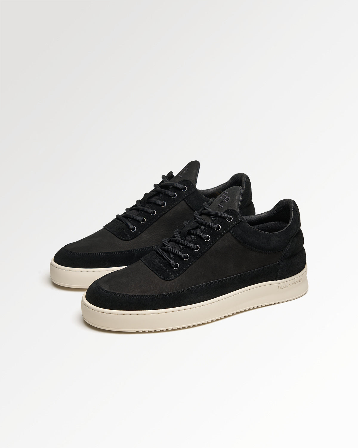 Filling Pieces Low Top Suede Grain basket noire homme