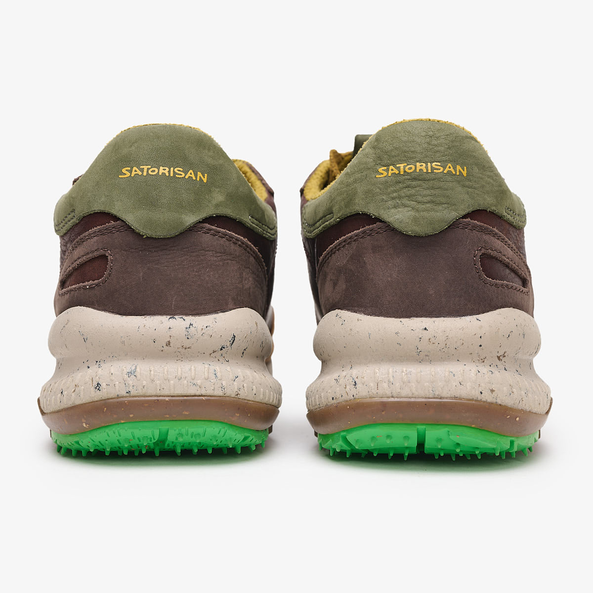 Satorisan Chacrona Pull Up Polo Brown baskets cuir