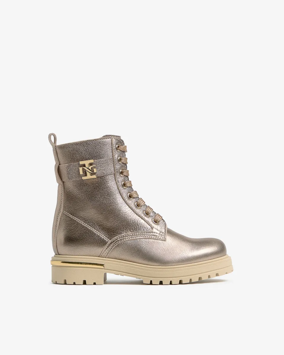 NeroGiardini Bottines Motardes Fille Cuir Semelle Légère