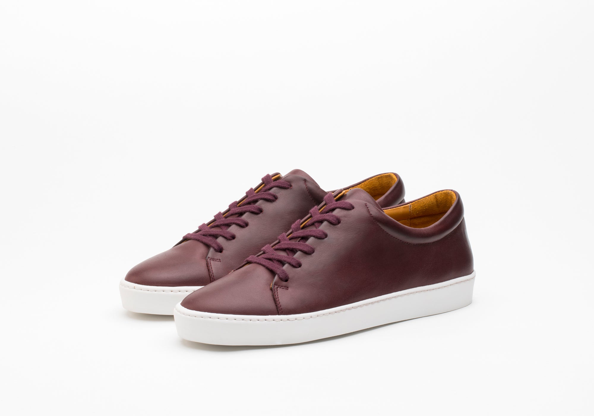 JAK Royal V.A. sneakers bordeaux cuir pleine fleur