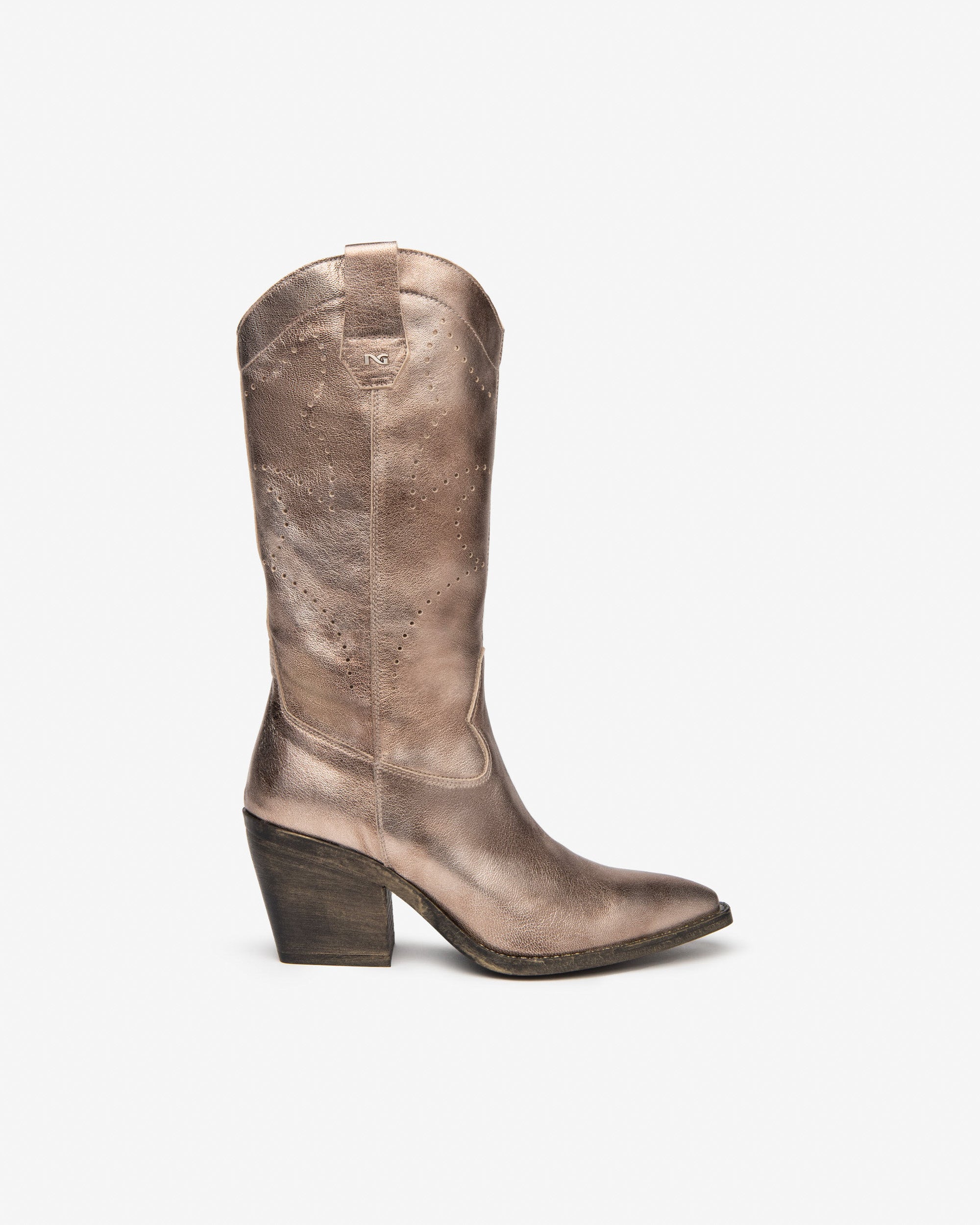 NeroGiardini Bottes Femme en Cuir Hiver Confort