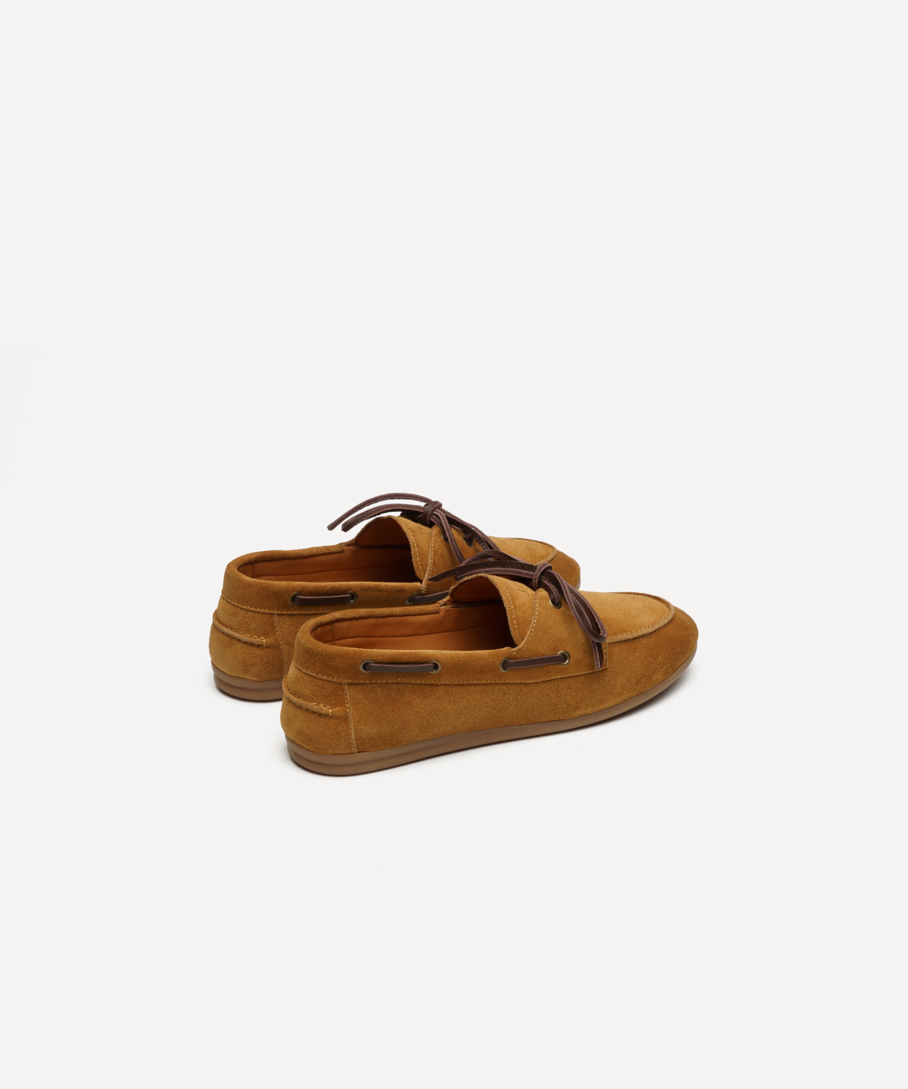 JAK Vela Camel chaussure bateau femme suède camel