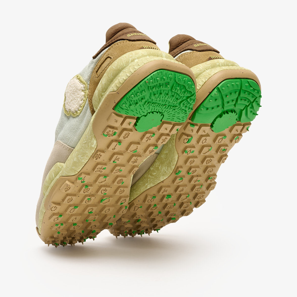 Satorisan Chacrona Linen baskets lin Cloudy Green