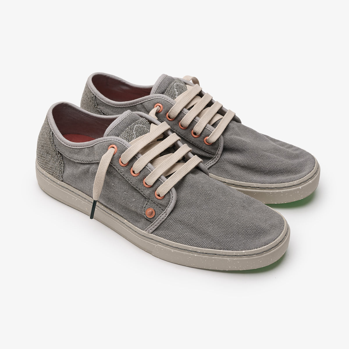 Satorisan Heisei Gaia Terra.3 baskets gris toile vegan