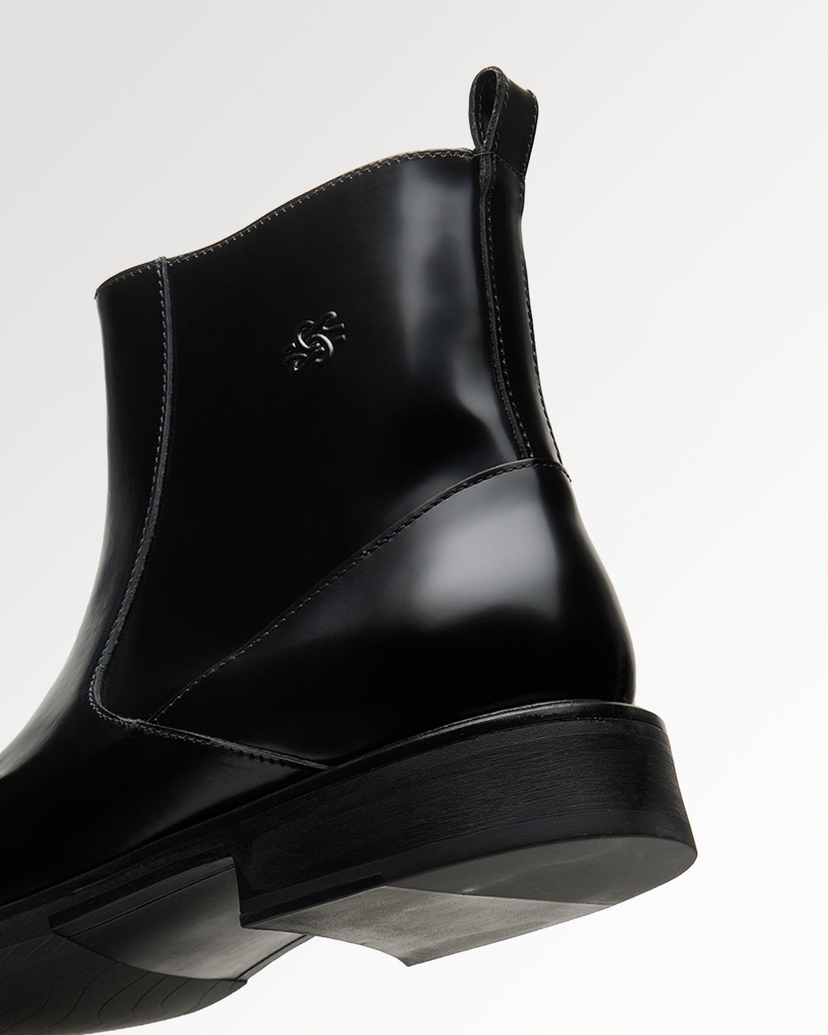 Filling Pieces Shaft Boot Polido bottes cuir noir
