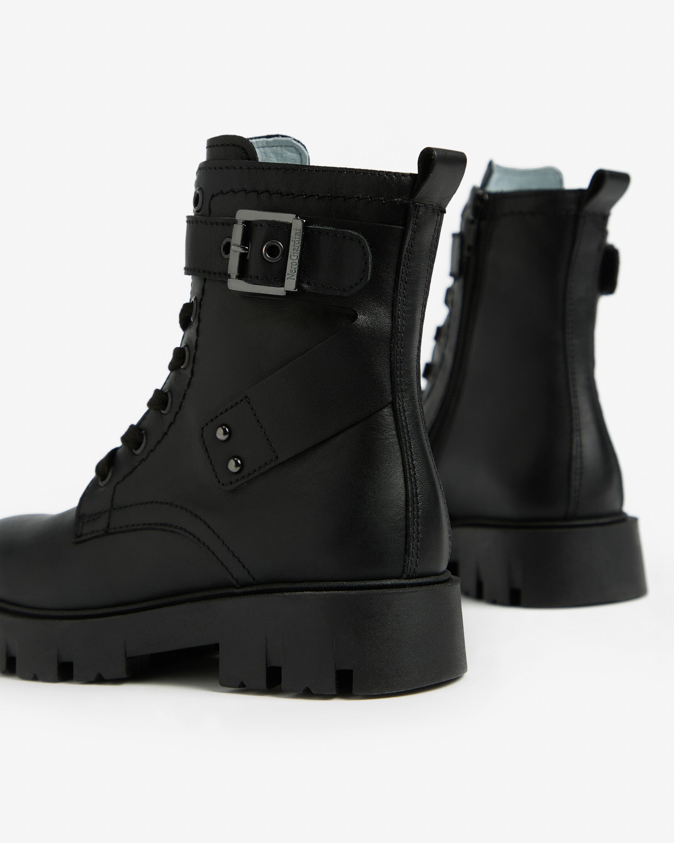 NeroGiardini Bottines bottines fille cuir motardes