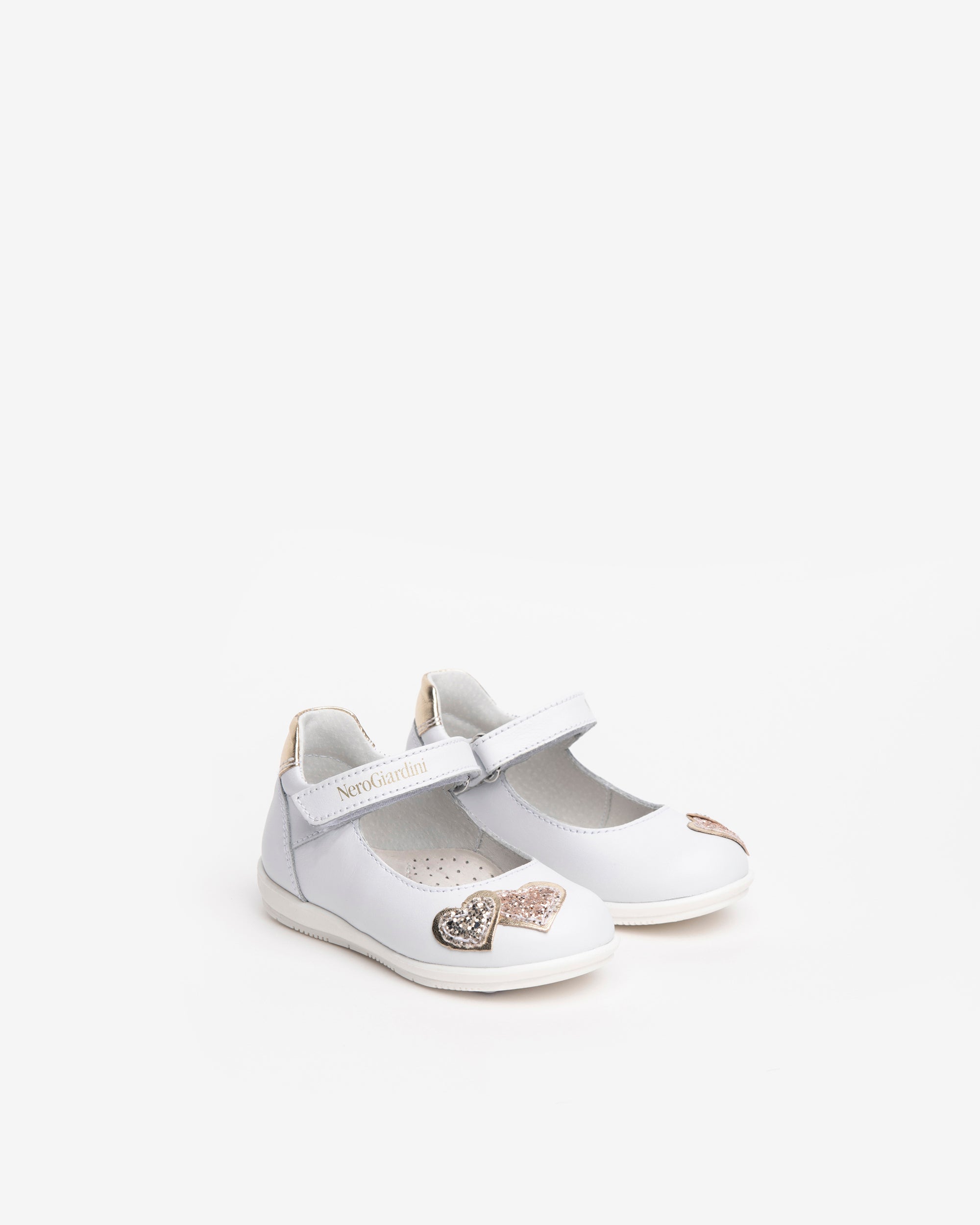 Nerogiardini Ballerines Baby ballerines fille cuir lamé