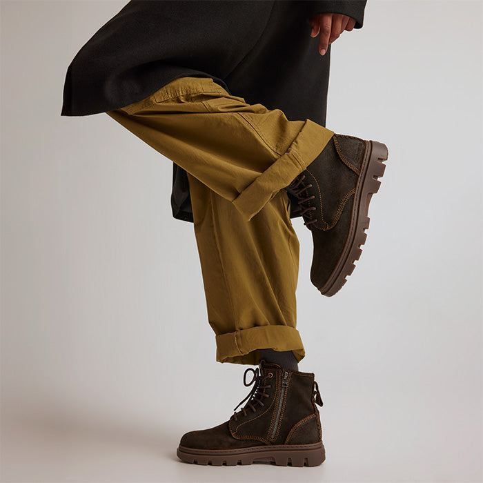 Satorisan Unalome Ziplacer boots cuir marron laurel