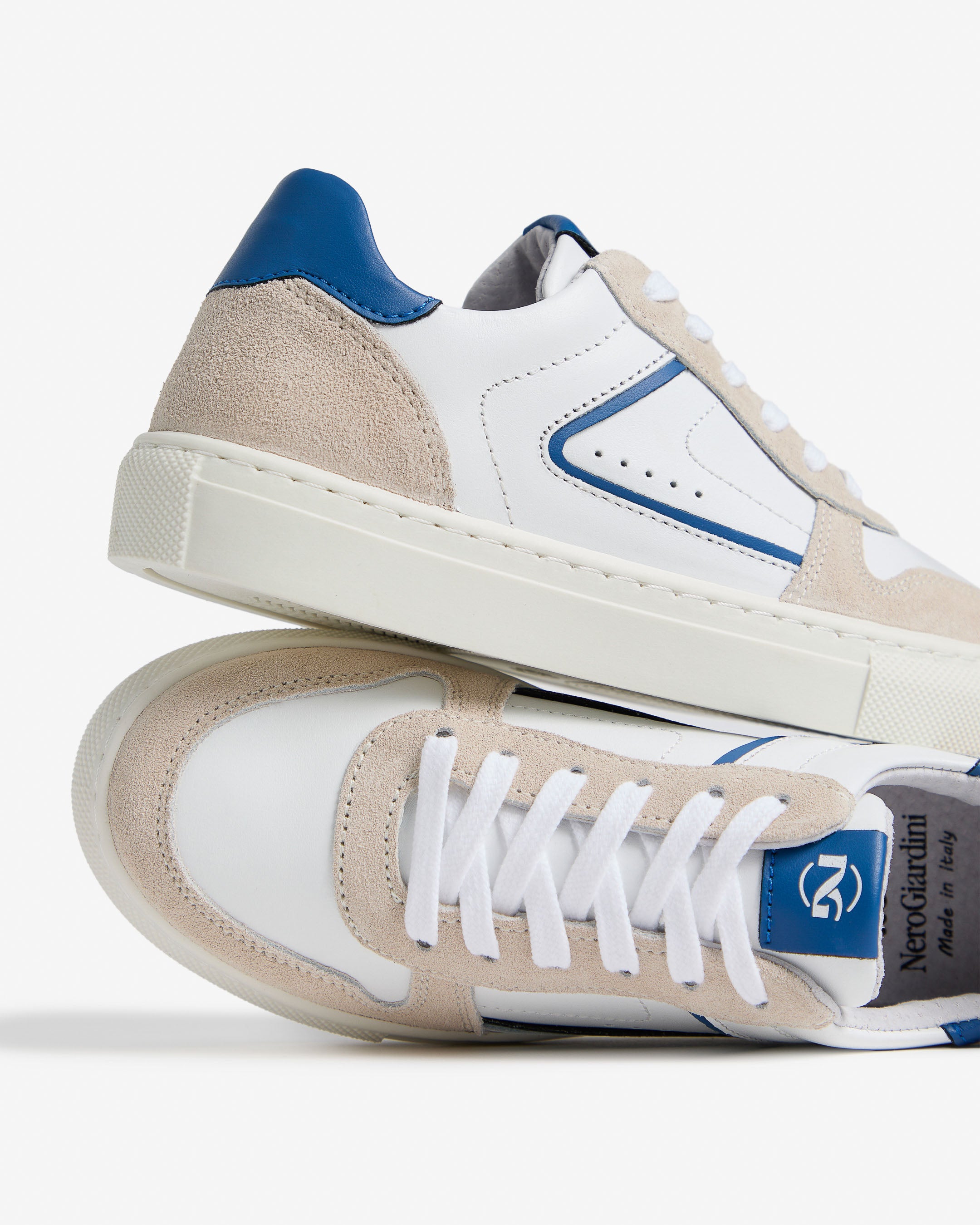NeroGiardini Sneakers Teen Garçon Cuir Velours Respirantes