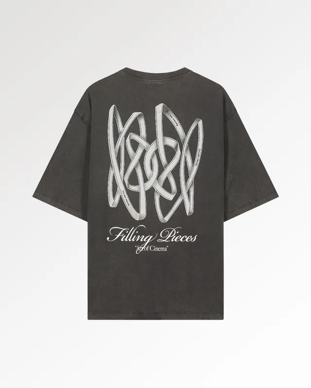 Filling Pieces T-Shirt Boxy Film Strip Vintage Black coton