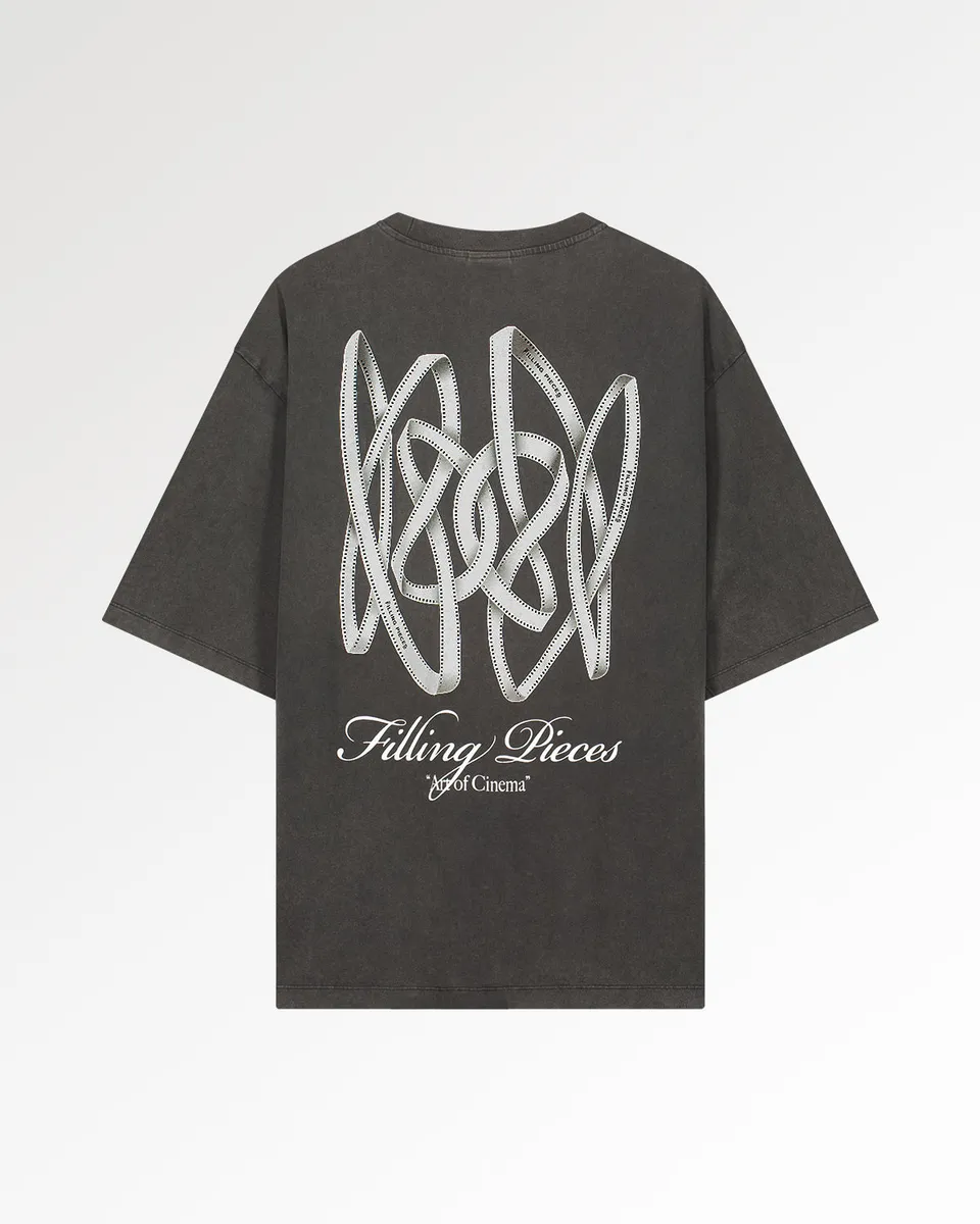 Filling Pieces T-Shirt Boxy Film Strip Vintage Black coton