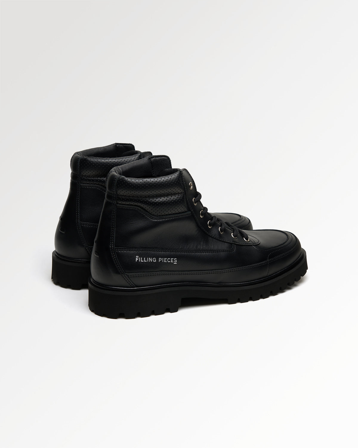 Filling Pieces Mountain Boot Peak Line boots cuir noir