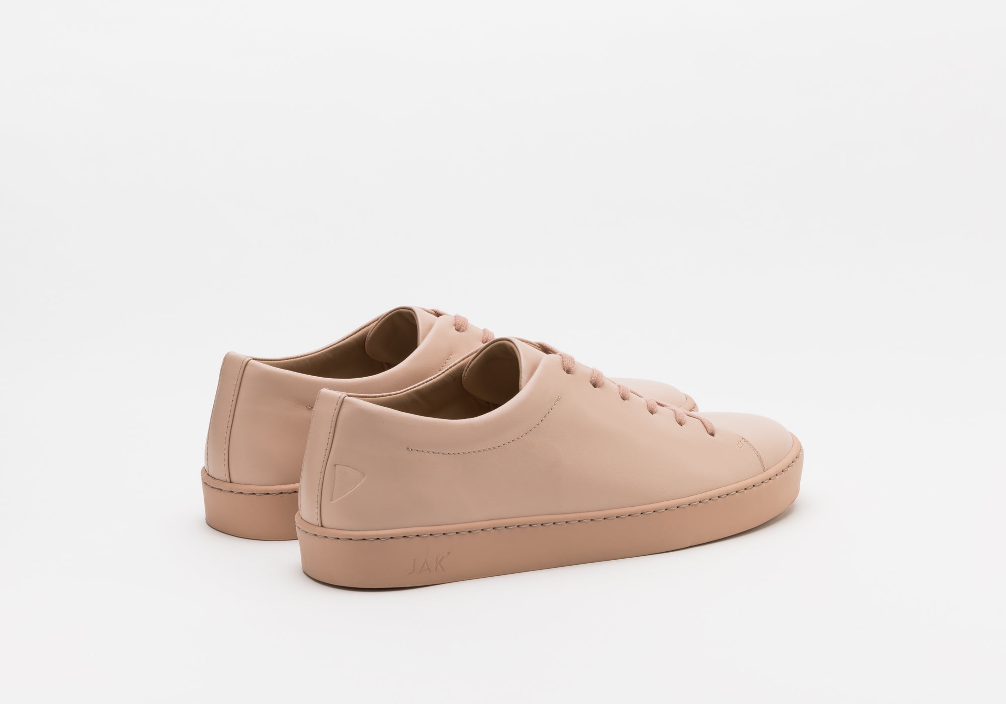 JAK Royal Nude V.A. sneakers nude cuir pleine fleur