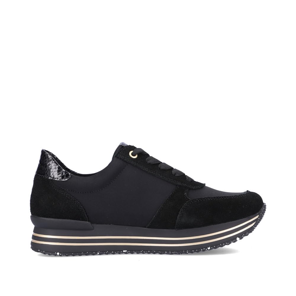 Remonte D1316 chaussure lacets femme noir cuir