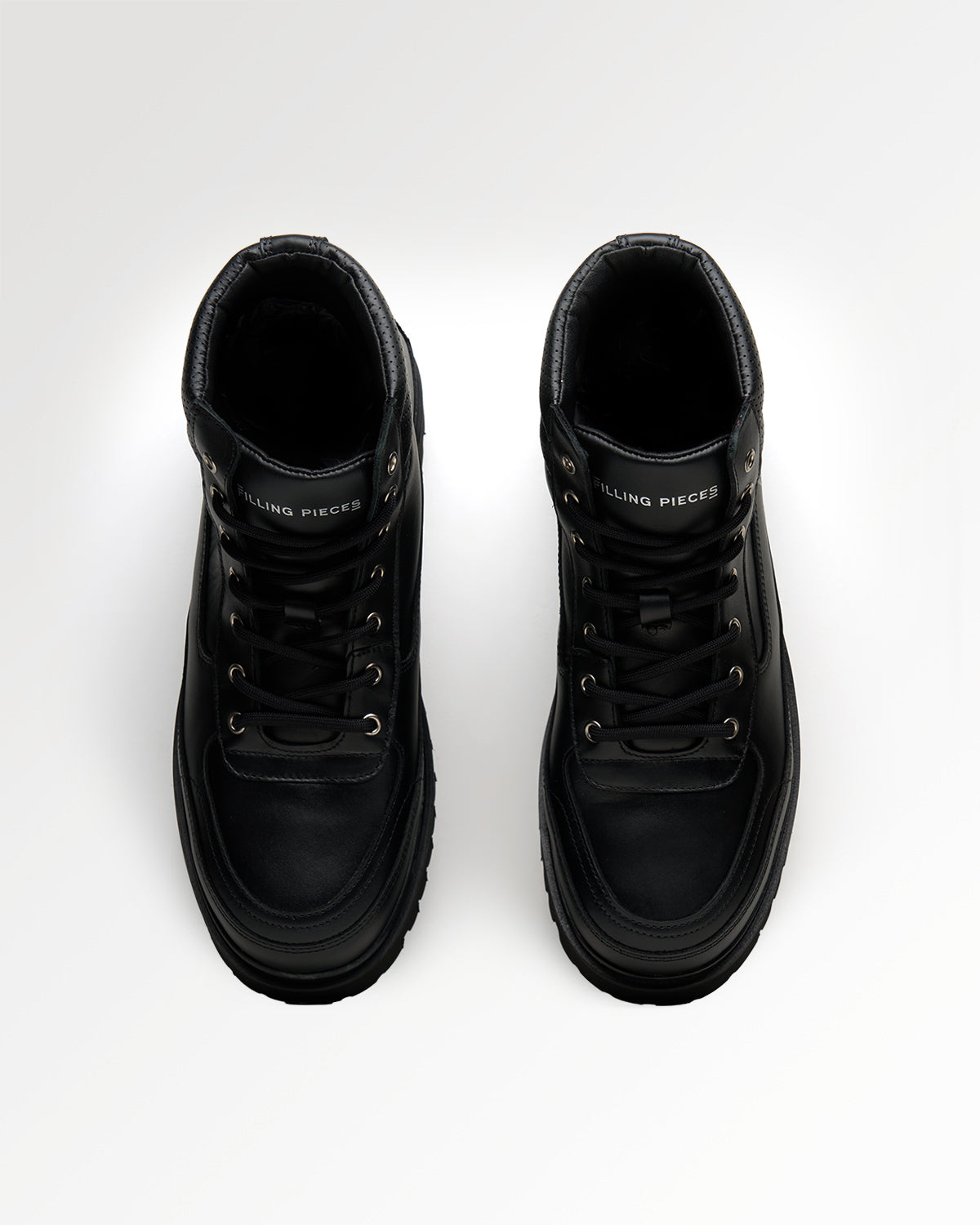 Filling Pieces Mountain Boot Peak Line boots cuir noir