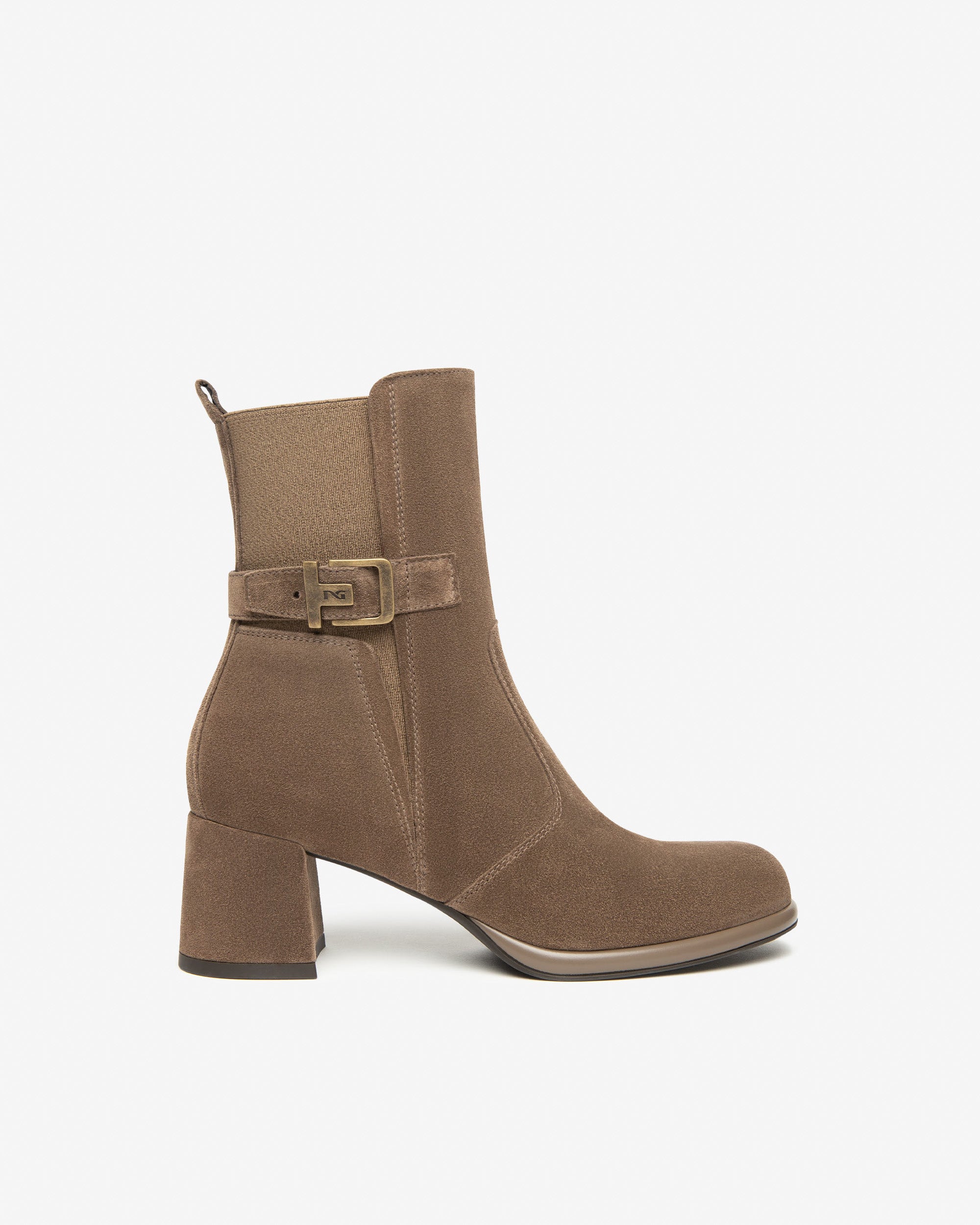 Nerogiardini Bottines Femme Cuir Velours Tissu