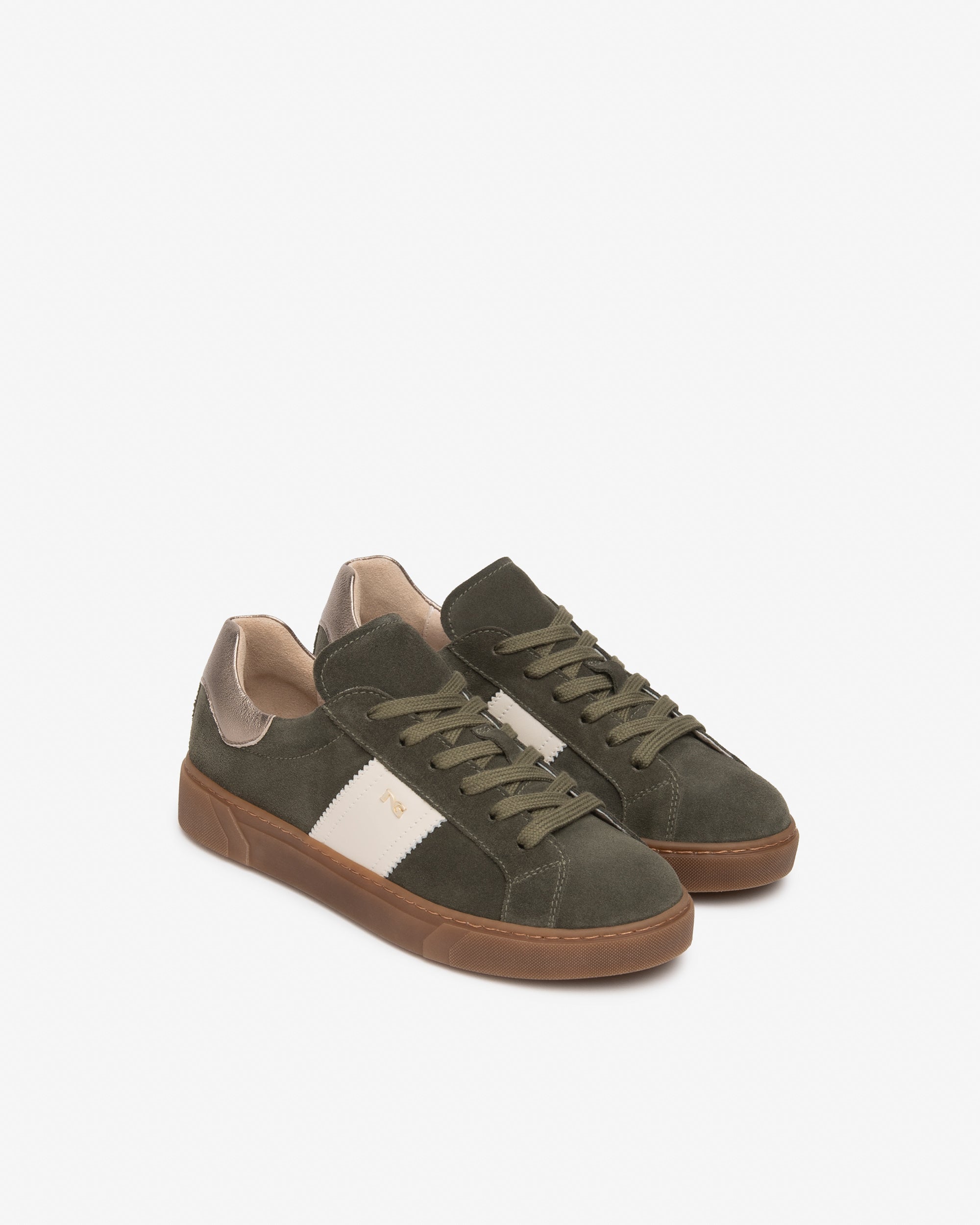 NeroGiardini Sneakers Femme Daim Cuir Lacets