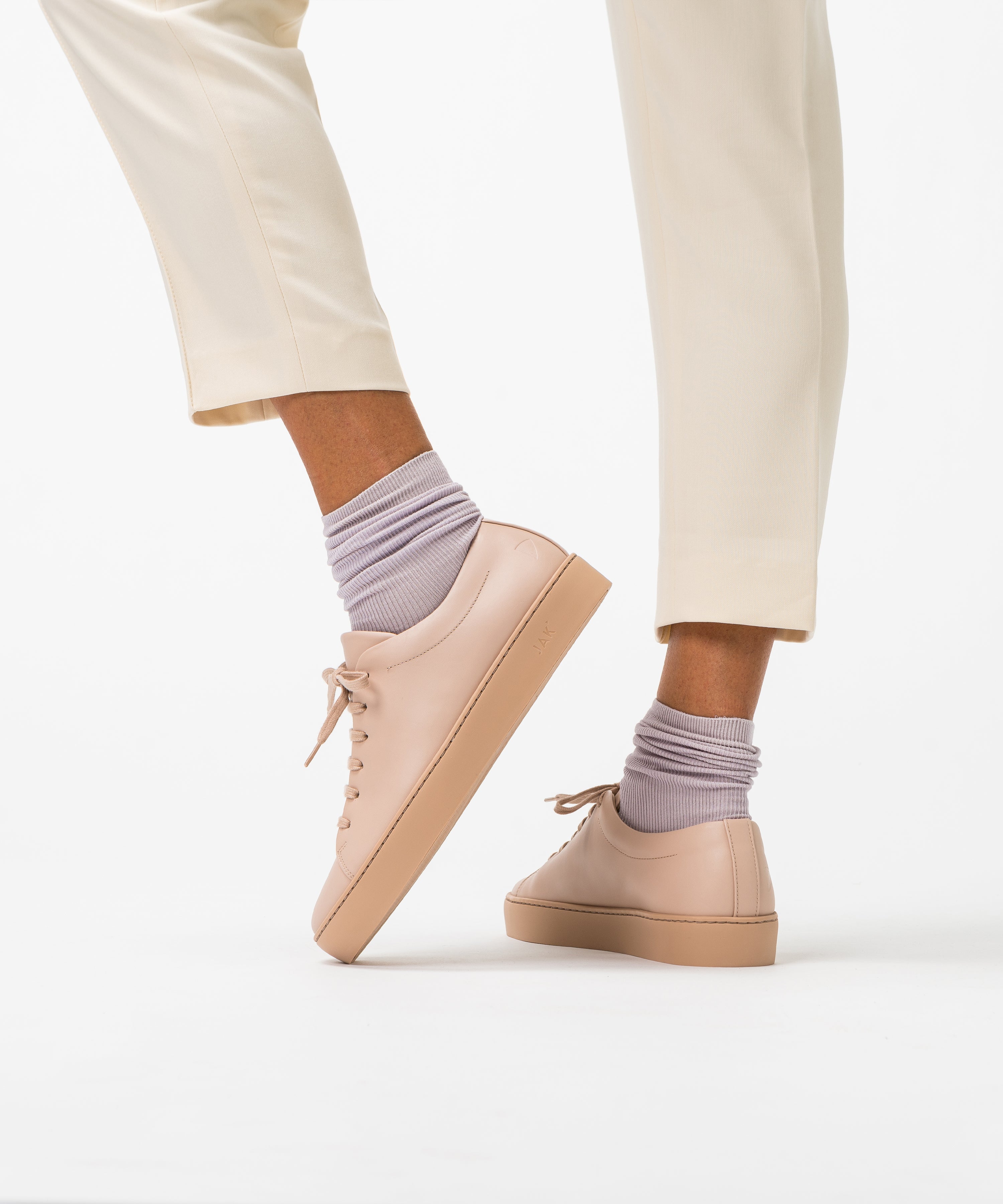 JAK Royal Nude sneakers cuir nude