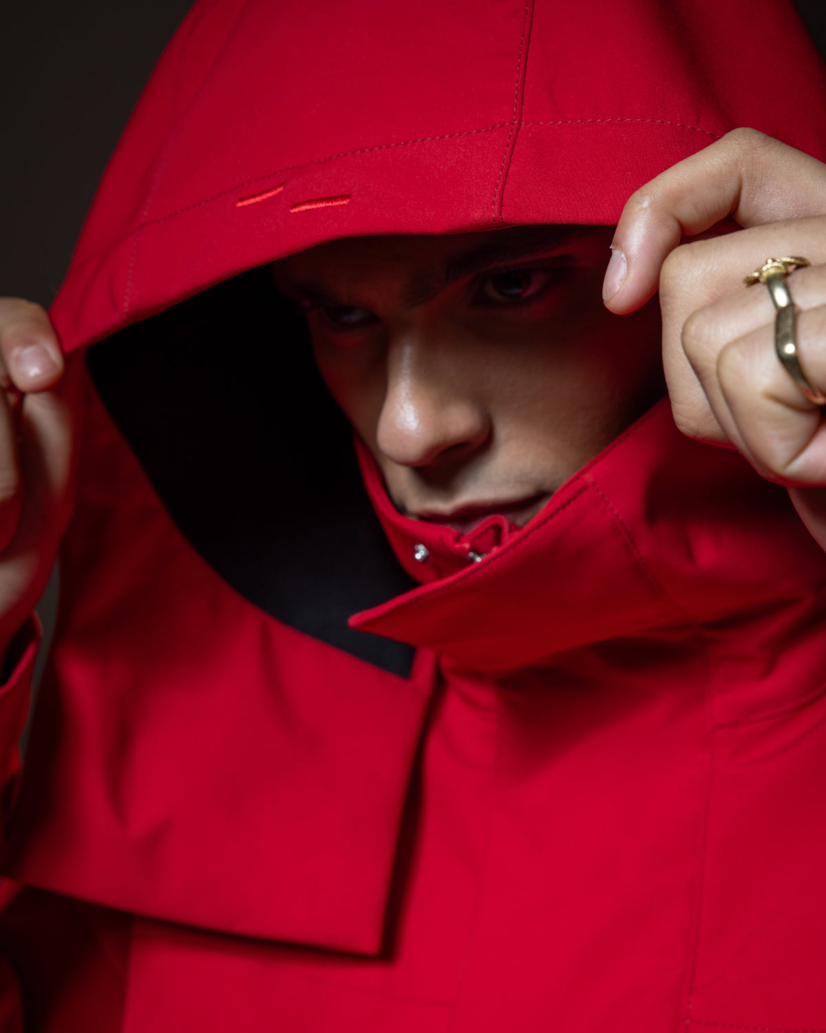 Filling Pieces Cropped Light veste légère Scarlet Red nylon