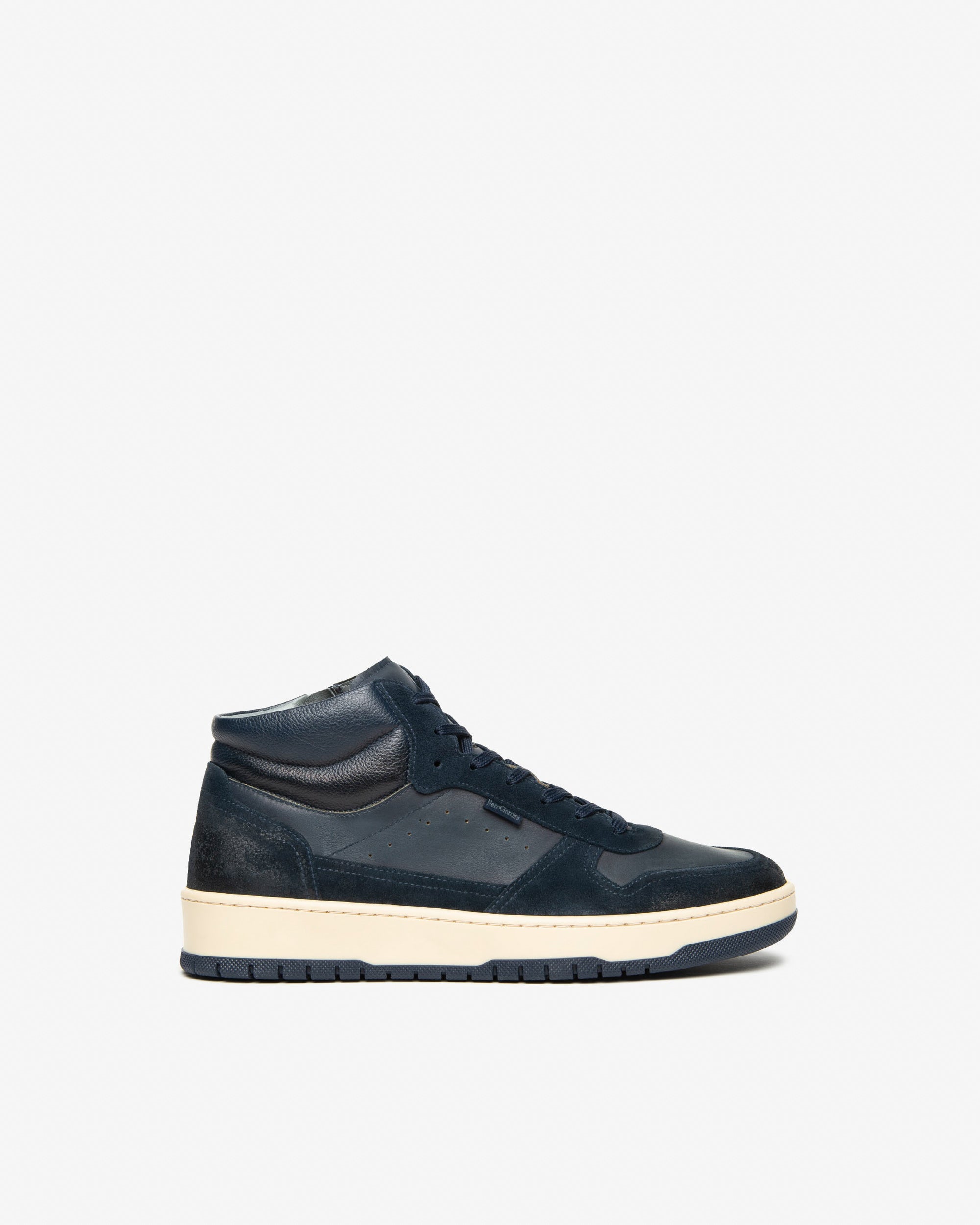 NeroGiardini Sneakers Montantes Homme Cuir Velours Hiver