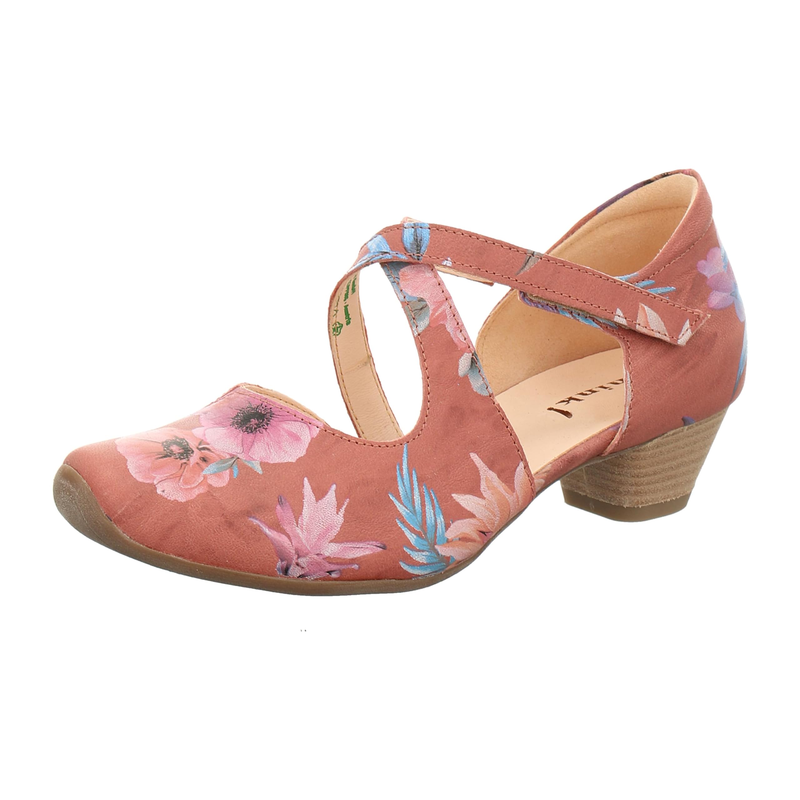 Think Aida escarpins femme cuir sangles noir
